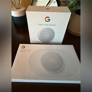 Google Nest Thermostat With Trim Kit - White